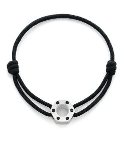 OMEN PARIS Bracelet Ferdinand Acier Noir