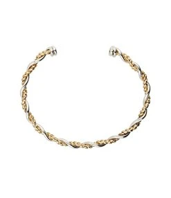 ATELIER PAULIN Jonc Bramble Bimatière Gold Filled Argent