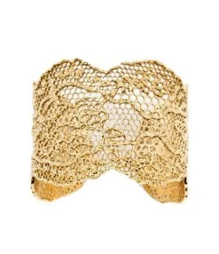 Aurélie Bidermann Manchette Dentelle PM Or Jaune