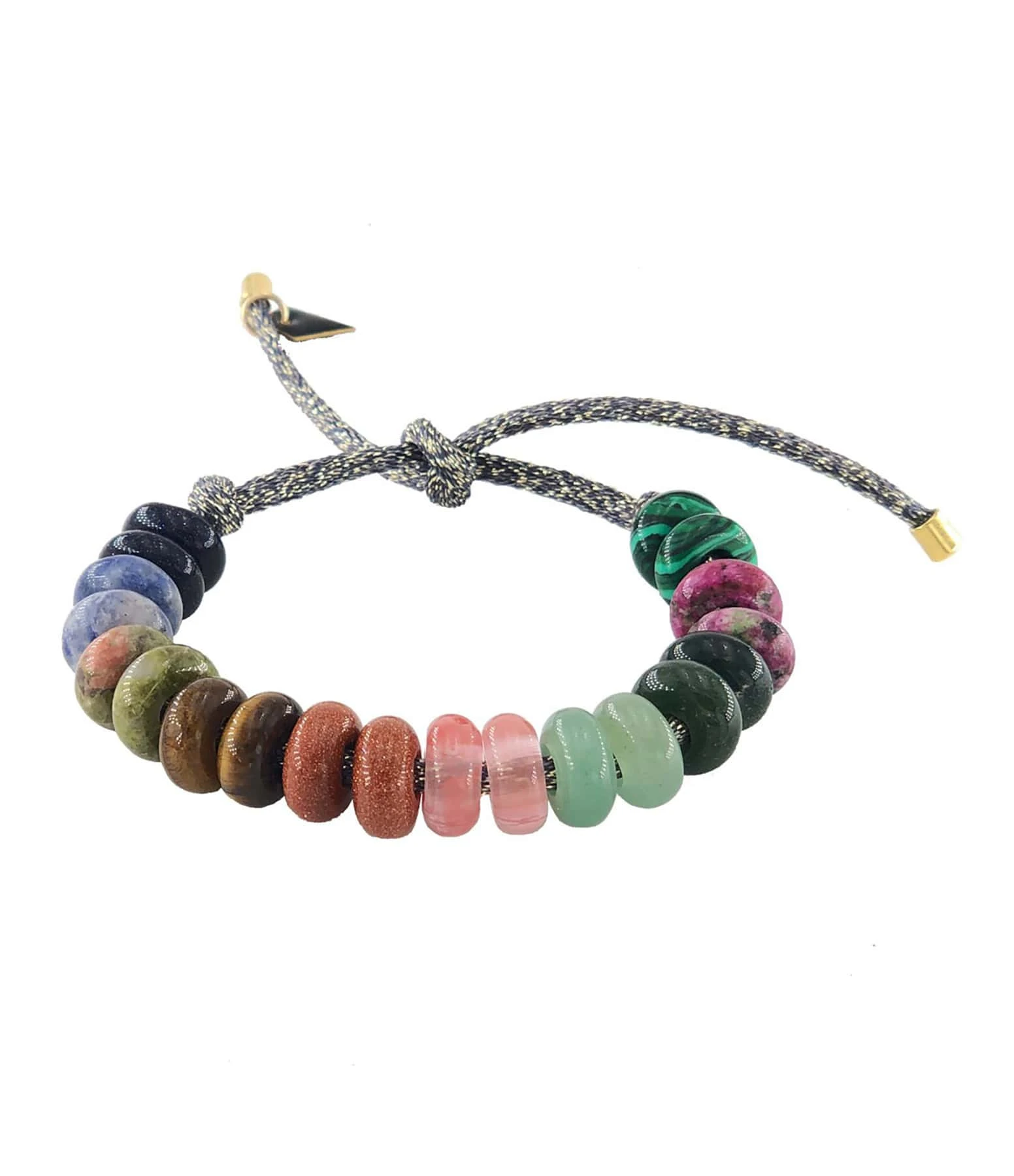 MON PRECIEUX GEM Bracelet DIY Cordon Lurex Gris 1 MON PRECIEUX GEM Bracelet DIY Cordon Lurex Gris