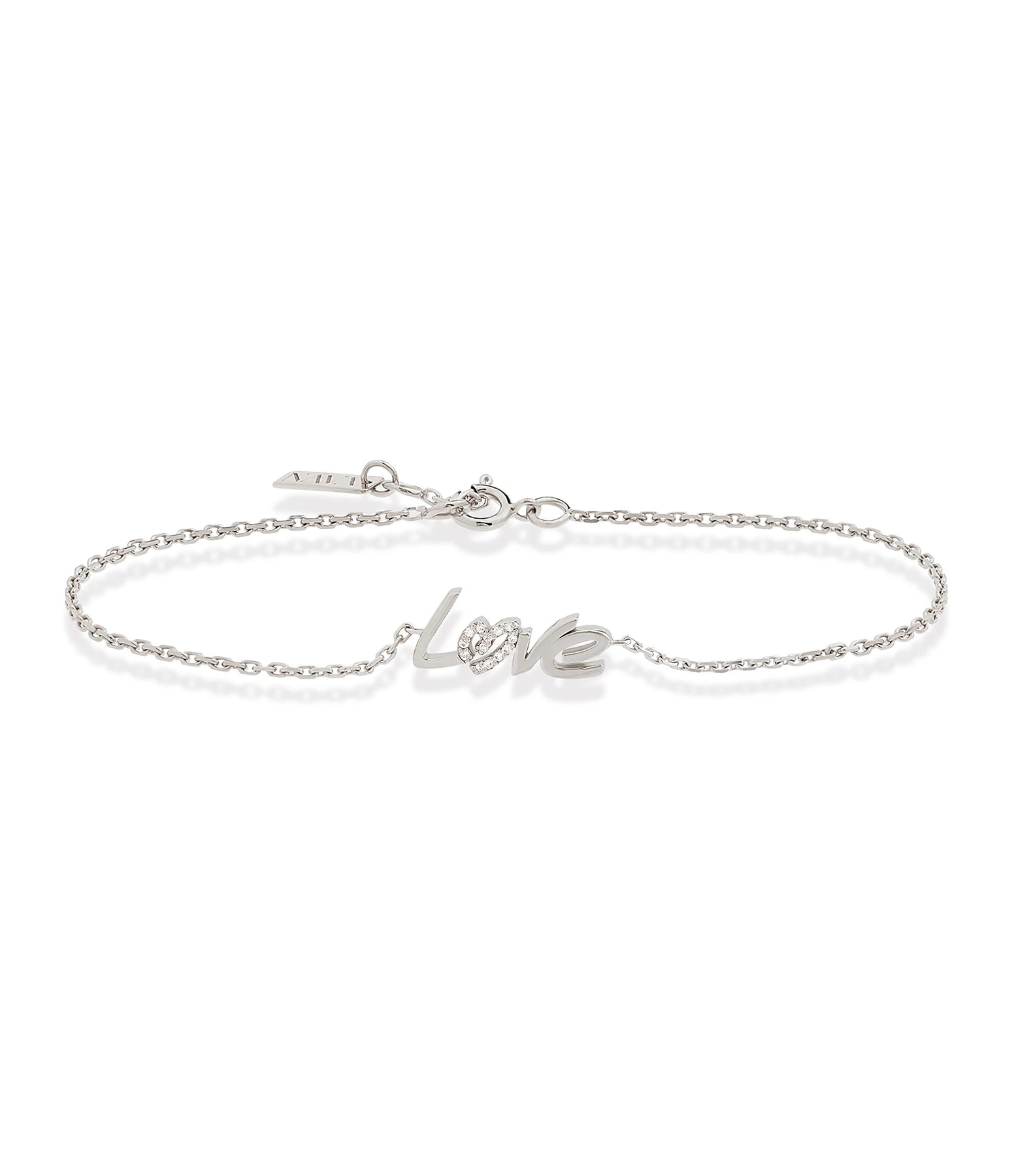 NAVA JOAILLERIE Bracelet Love O Diamants Or Blanc 1 NAVA JOAILLERIE Bracelet Love O Diamants Or Blanc
