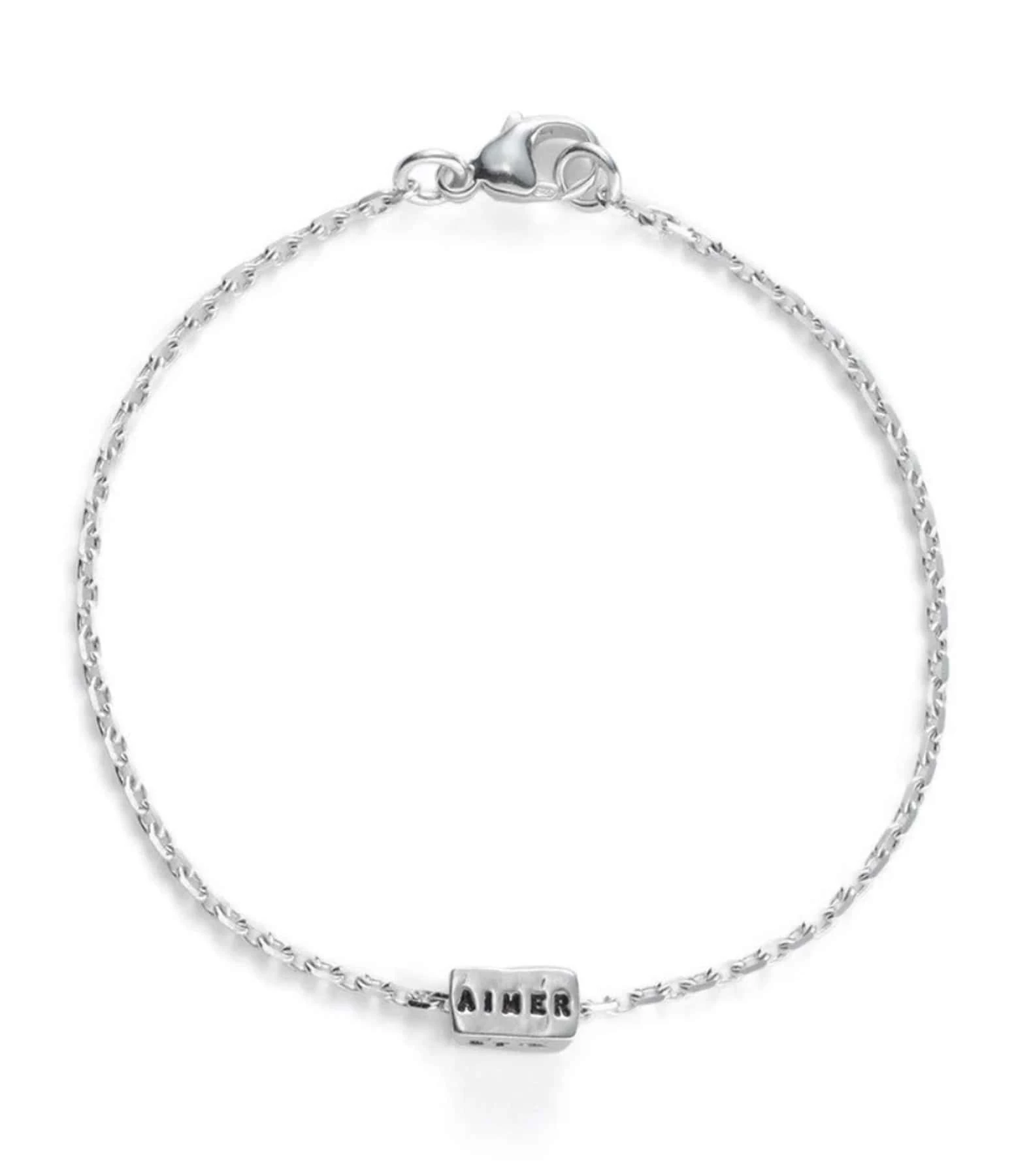 SERGE THORAVAL Bracelet Chaîne Aimer, Rêver, Rire Argent 1 SERGE THORAVAL Bracelet Chaîne Aimer, Rêver, Rire Argent