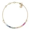 ATELIER PAULIN Bracelet Chaîne Saphir Rainbow Gold Filled