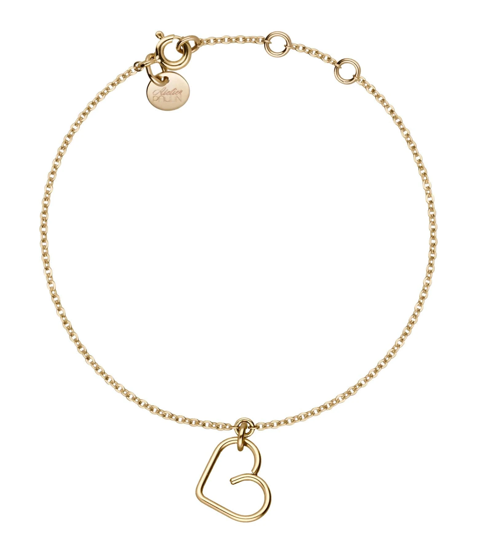 ATELIER PAULIN Bracelet Lucky One Cœur Gold Filled, Collection Charms 2 ATELIER PAULIN Bracelet Lucky One Cœur Gold Filled, Collection Charms – Image 2