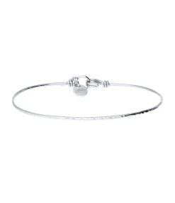 ATELIER PAULIN Jonc Fil Nude Martelé Argentium