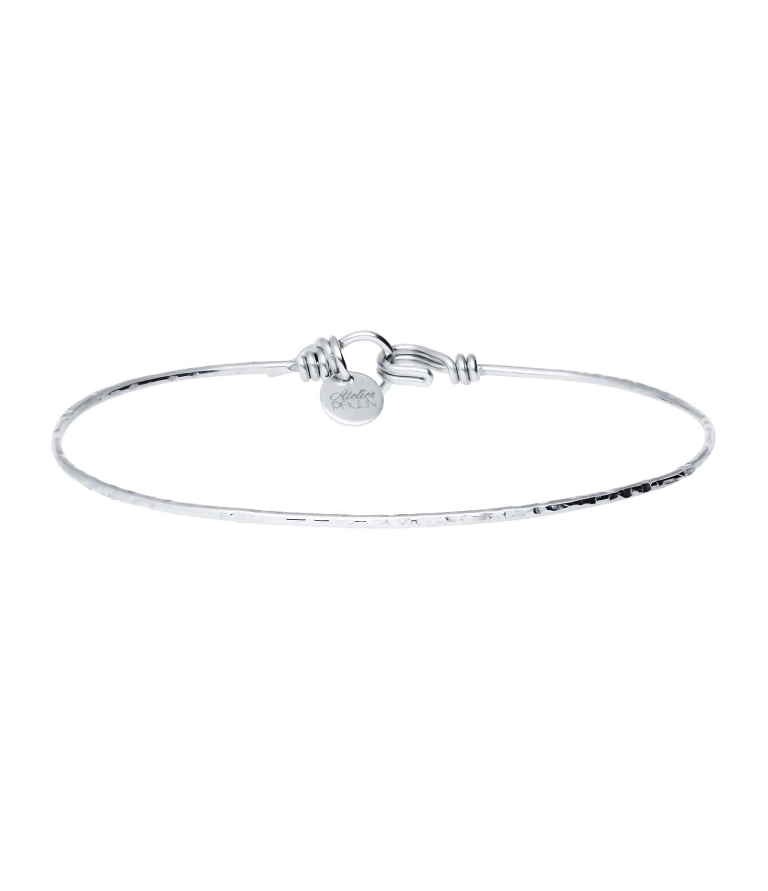 ATELIER PAULIN Jonc Fil Nude Martelé Argentium 1 ATELIER PAULIN Jonc Fil Nude Martelé Argentium