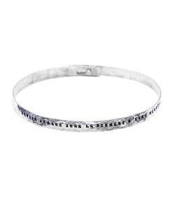 SERGE THORAVAL Jonc Ruban Fin Argent