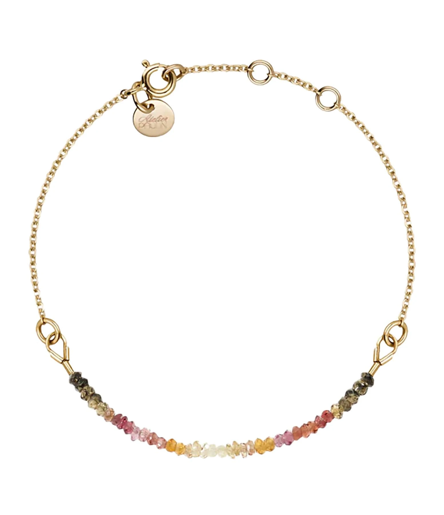 ATELIER PAULIN Bracelet Chaîne Fauve Gold Filled Saphir 1 ATELIER PAULIN Bracelet Chaîne Fauve Gold Filled Saphir