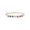VANRYCKE Bague Stardust Rainbow Or Rose Pierres Multicolores