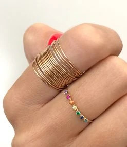 VANRYCKE Bague Stardust Rainbow Or Rose Pierres Multicolores 9 VANRYCKE Bague Stardust Rainbow Or Rose Pierres Multicolores -Shaker Jewels Magasin bs2r7 01 vanrycke stardust rainbow bague or rose et pierres 6 1