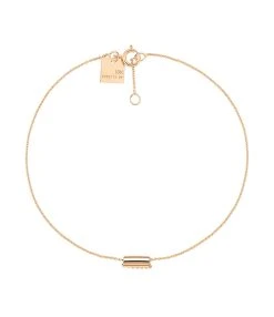 Ginette NY Bracelet Straws Mini Or Rose
