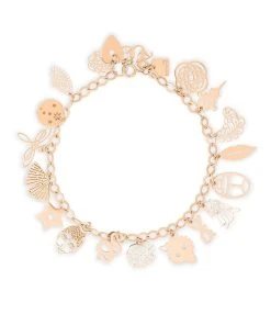 Ginette NY Bracelet Charms Or Rose, Collection Twenty