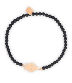 Ginette NY Bracelet Wolf Onyx Or Rose, Collection Twenty