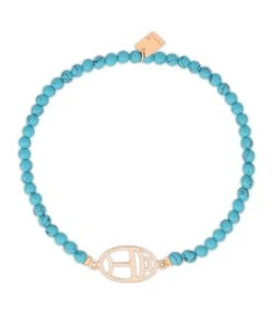 Ginette NY Bracelet Wish Turquoise Or Rose, Collection Twenty