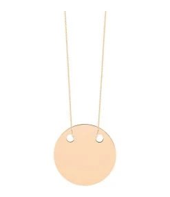 Ginette NY Collier Disc Baby Or Rose