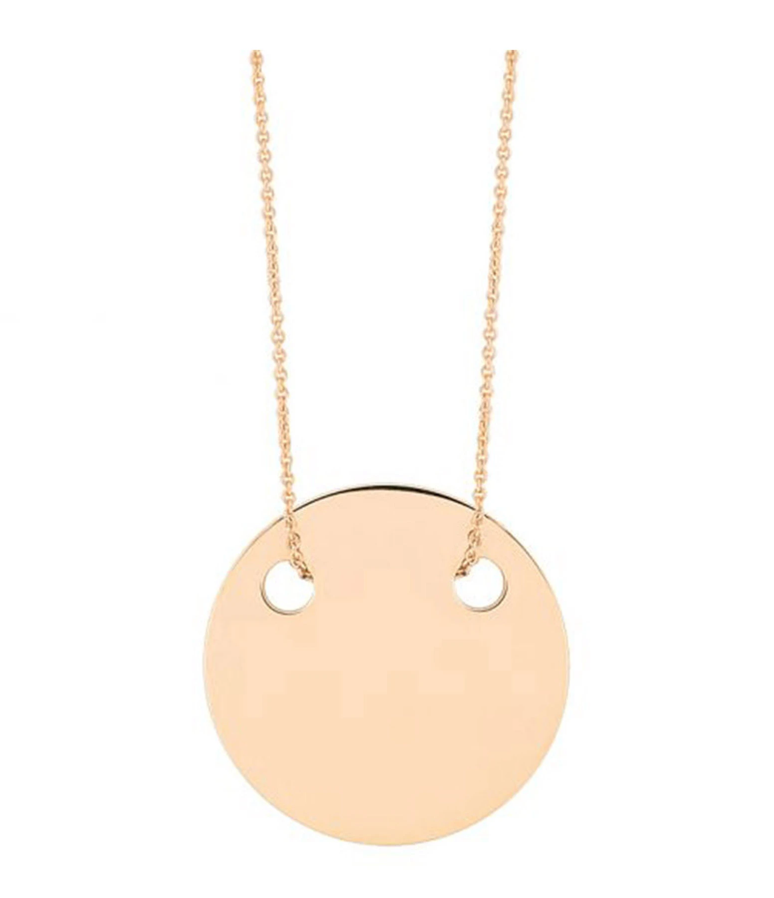 Ginette NY Collier Disc Or Rose Mini 1 Ginette NY Collier Disc Or Rose Mini