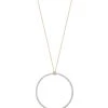 Ginette NY Collier Circles Or Rose Diamants