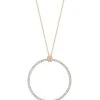 Ginette NY Collier Circles Baby Or Rose Diamants