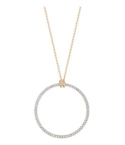 Ginette NY Collier Circles Baby Or Rose Diamants