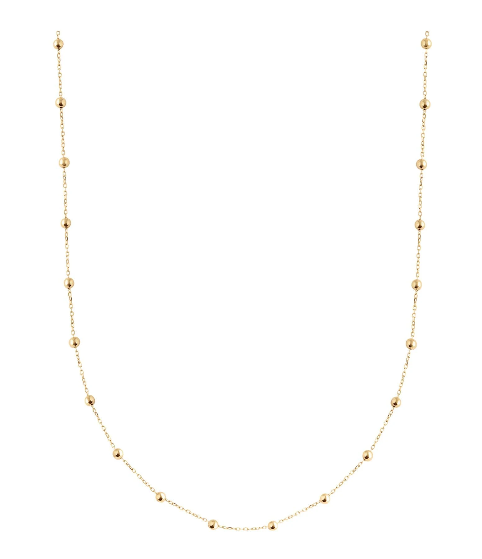 CHARLET Chaîne Massilia Boule Or Jaune, 50 Cm 1 CHARLET Chaîne Massilia Boule Or Jaune, 50 Cm