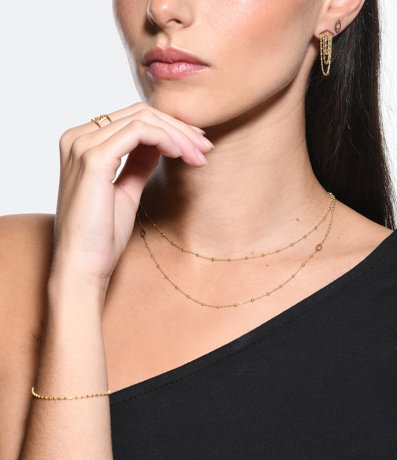 CHARLET Collier Massilia Trilogie Or Jaune 2 CHARLET Collier Massilia Trilogie Or Jaune – Image 2