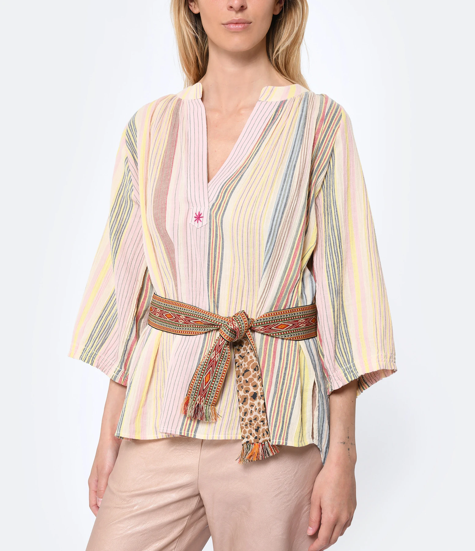 CHARLIE JOE Ceinture Alpa Coton Léopard 3 CHARLIE JOE Ceinture Alpa Coton Léopard – Image 3