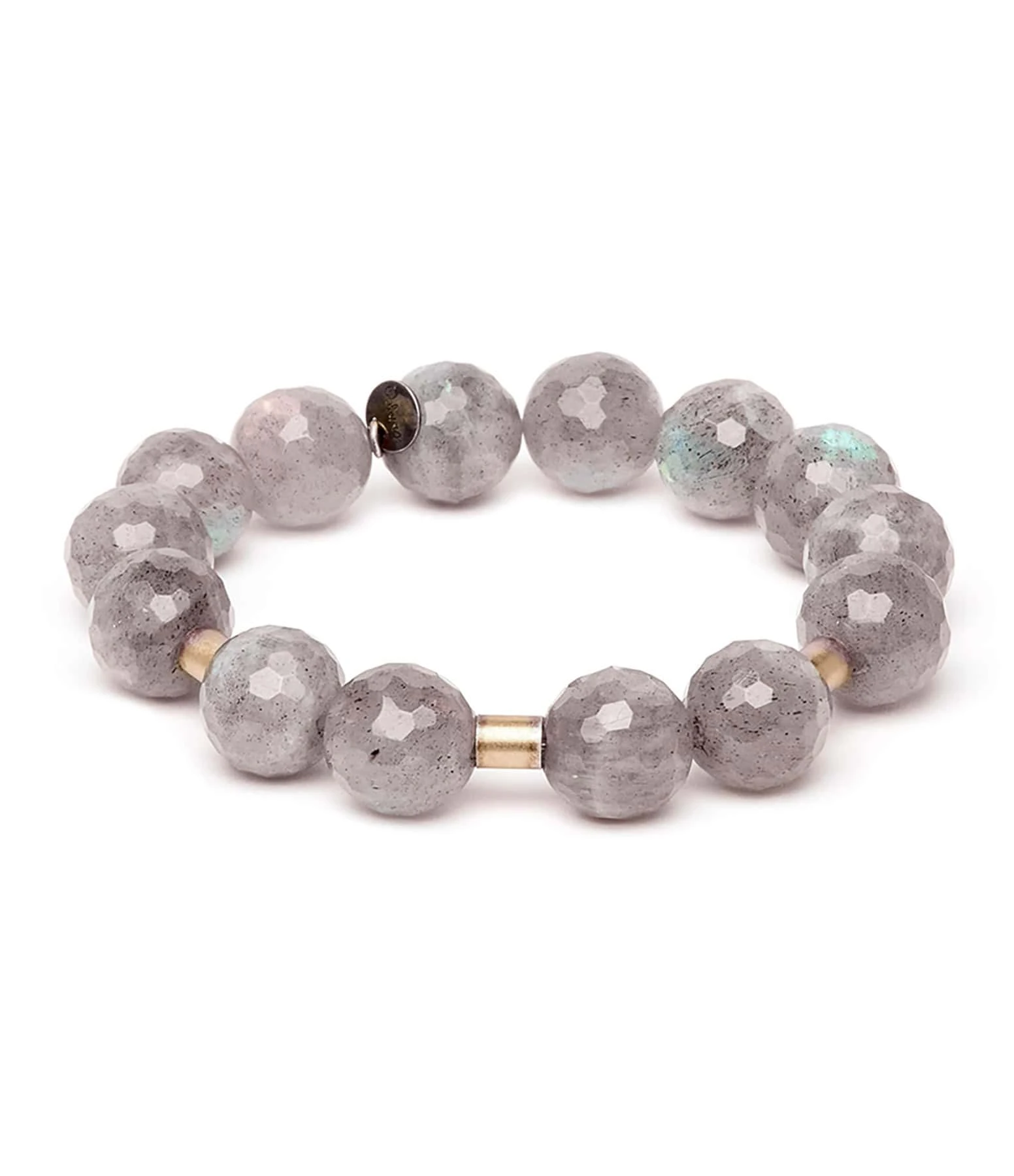 LSONGE Bracelet Chance Argent Doré Labradorite 1 LSONGE Bracelet Chance Argent Doré Labradorite