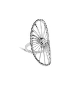 NAVA JOAILLERIE Bague Cheyenne Ovale Diamant Or Blanc
