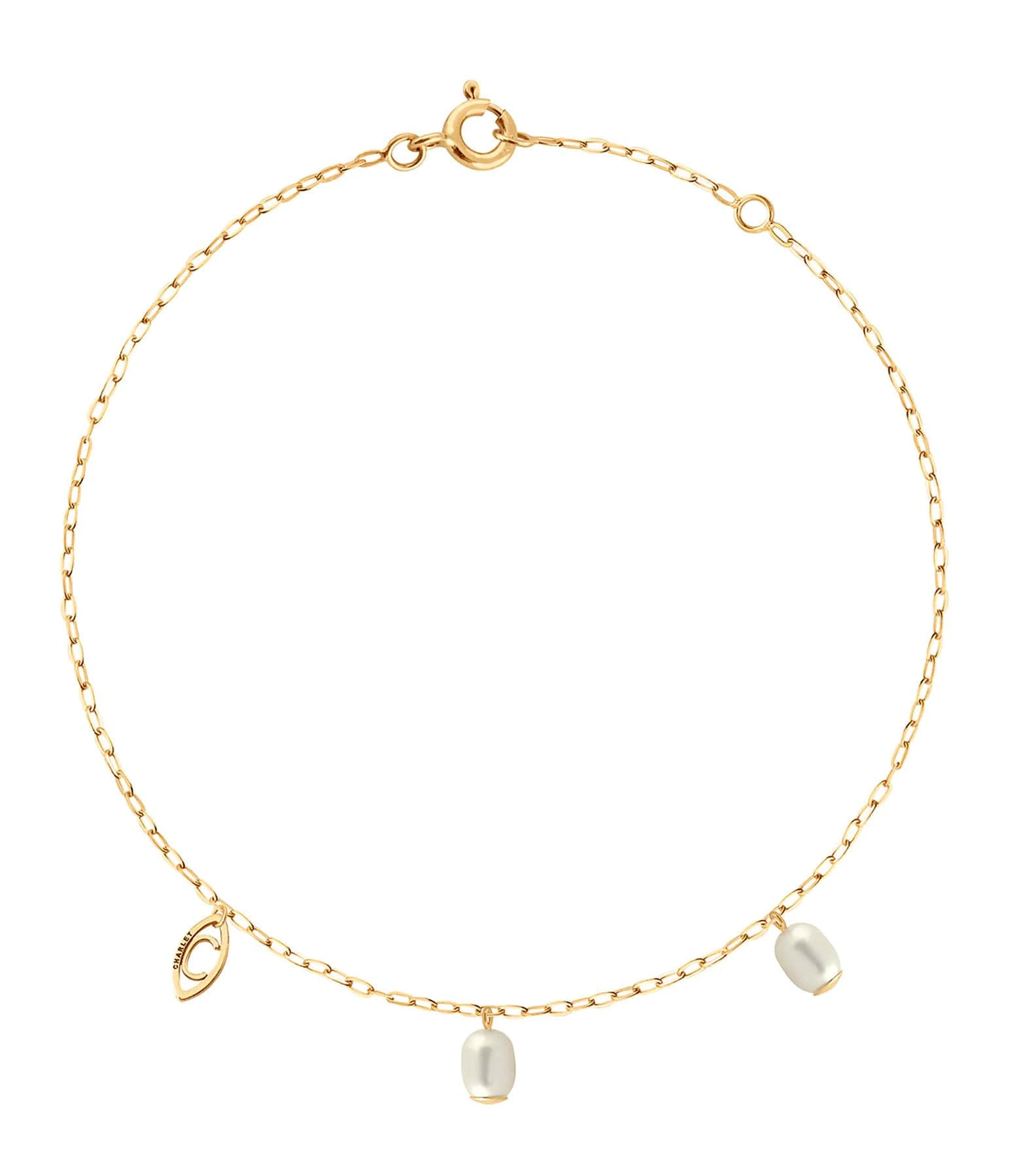 CHARLET Bracelet De Cheville Origines Perles D'Eau Douce Or Jaune 1 CHARLET Bracelet De Cheville Origines Perles D'Eau Douce Or Jaune
