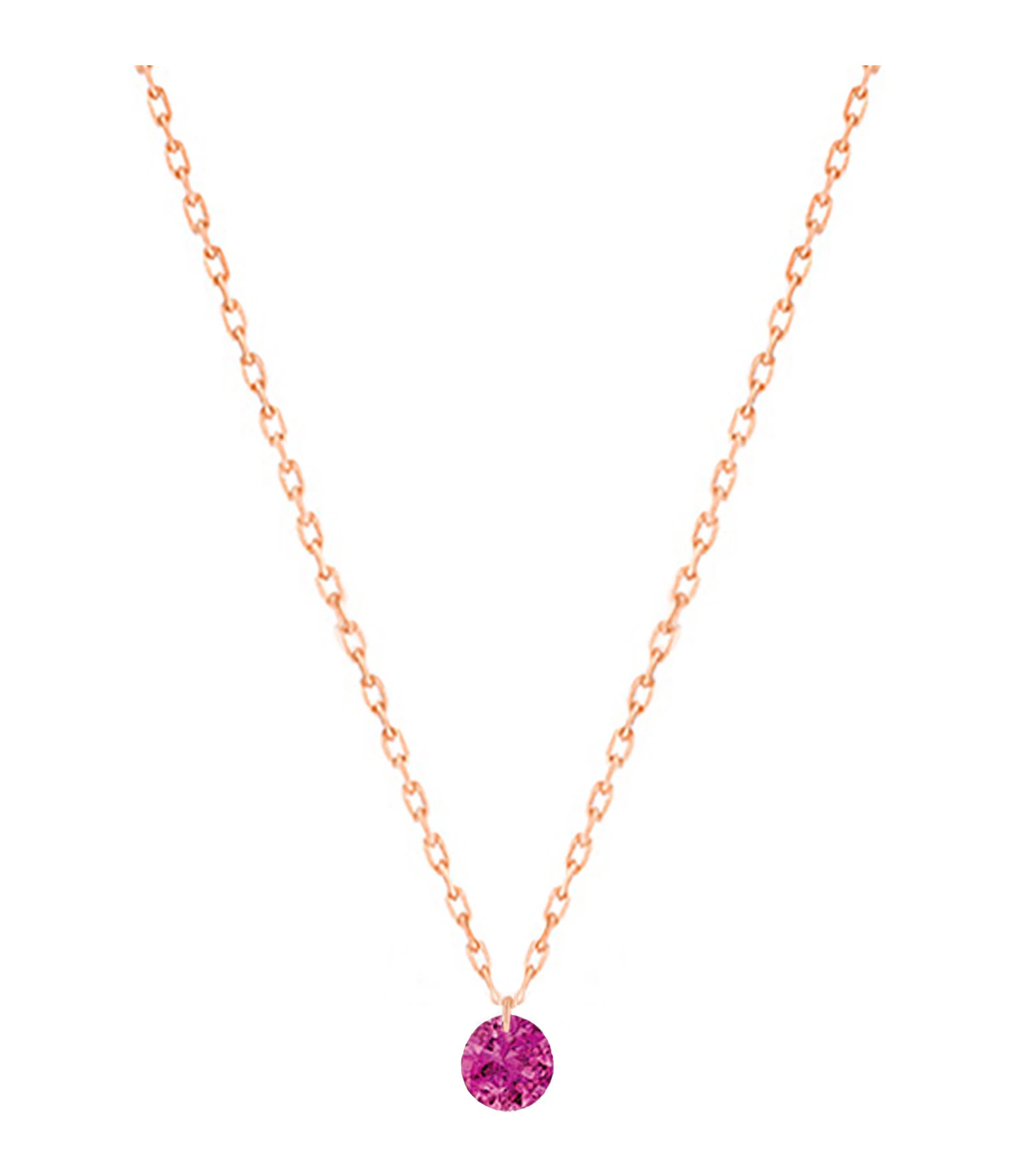 LA BRUNE & LA BLONDE Collier Mini Confetti Rubis Or Rose 1 LA BRUNE & LA BLONDE Collier Mini Confetti Rubis Or Rose