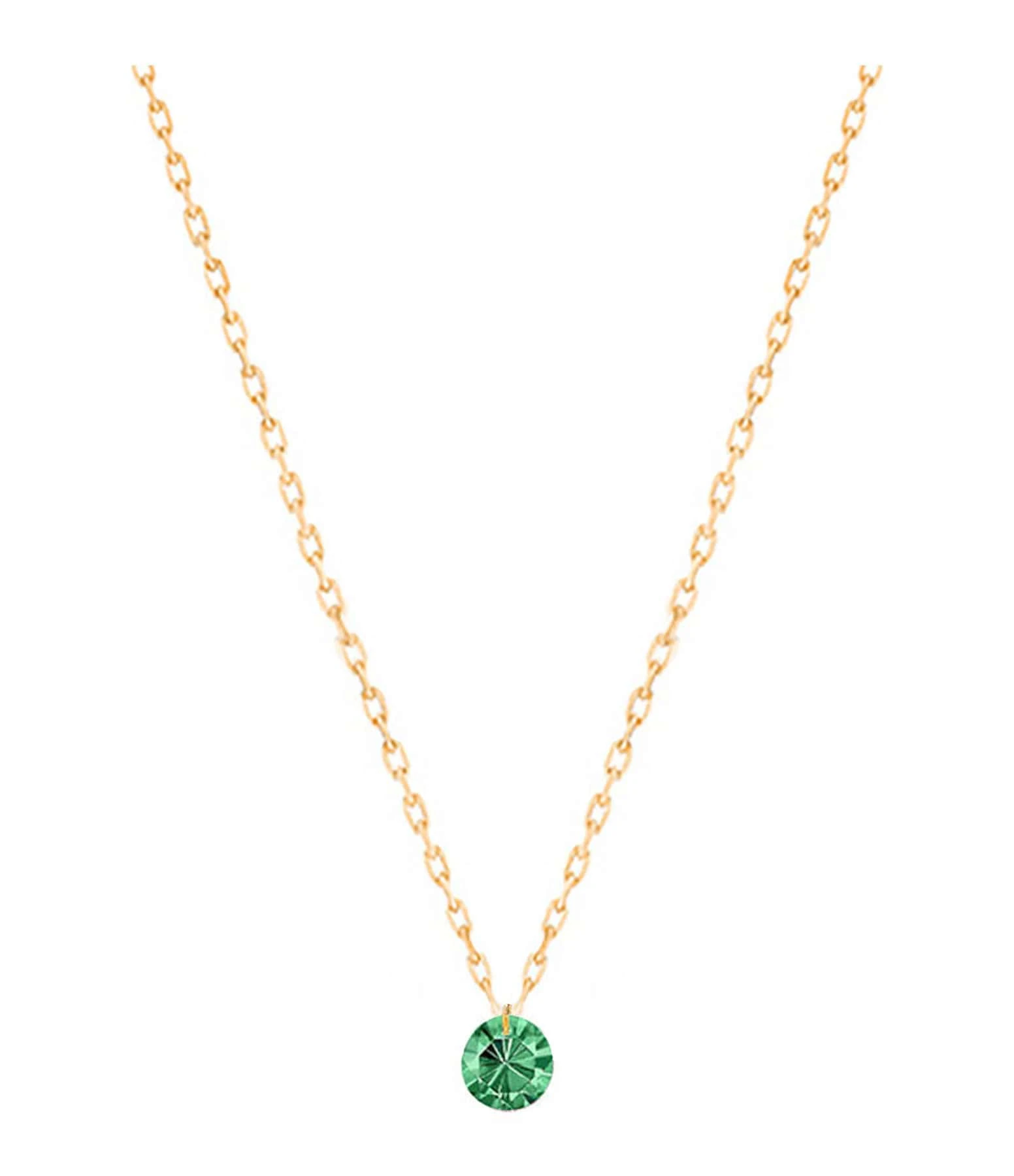 LA BRUNE & LA BLONDE Collier Mini Confetti Tsavorite Or Jaune 1 LA BRUNE & LA BLONDE Collier Mini Confetti Tsavorite Or Jaune