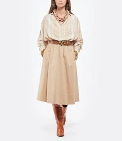 Claris Virot Ceinture Serpent Python Moka Doré 5 Claris Virot Ceinture Serpent Python Moka Doré -Shaker Jewels Magasin clari look20210816 276