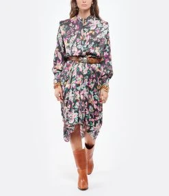 Claris Virot Ceinture Scarabée Python Moka Argenté 5 Claris Virot Ceinture Scarabée Python Moka Argenté -Shaker Jewels Magasin clari look20210816 397