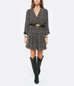 Claris Virot Ceinture Scarabée Python Noir Doré 5 Claris Virot Ceinture Scarabée Python Noir Doré -Shaker Jewels Magasin clari look20210817 10