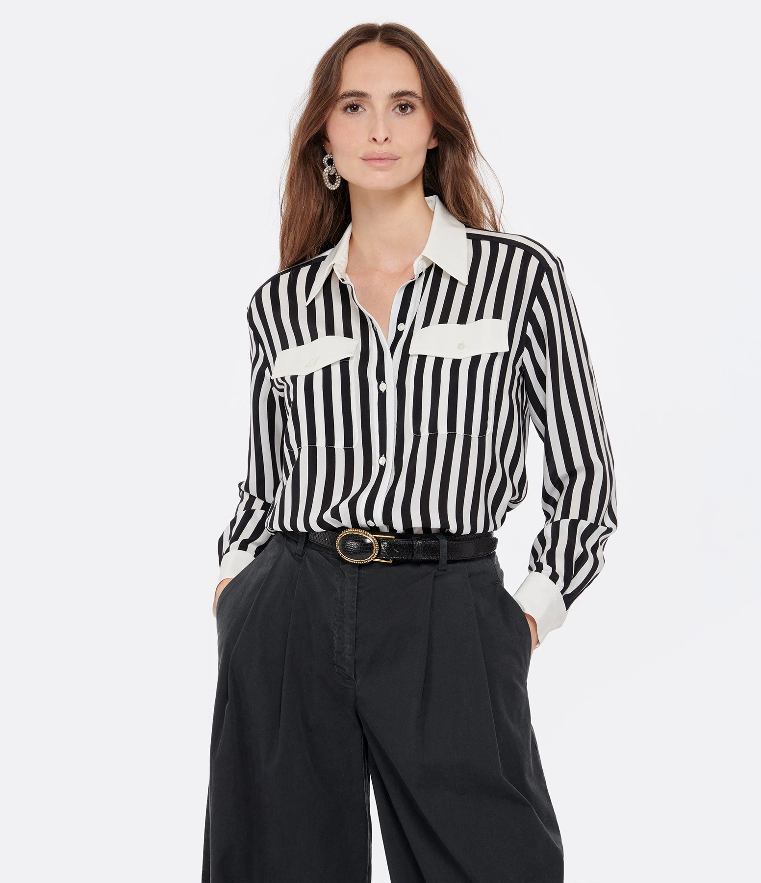 Claris Virot Ceinture Baby Python Noir 2 Claris Virot Ceinture Baby Python Noir – Image 2