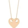 Ginette NY Collier Mini Cœur Or Rose