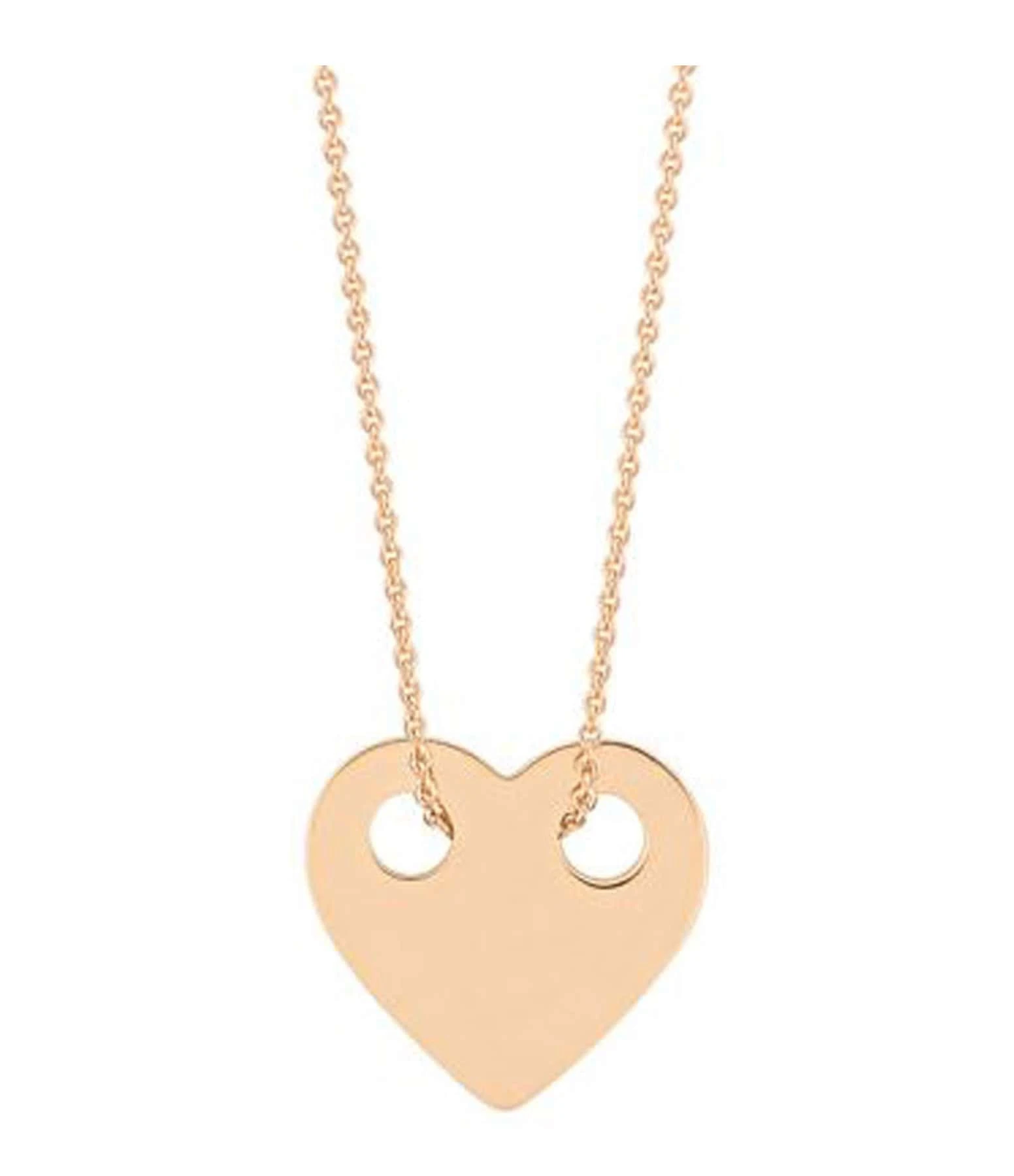 Ginette NY Collier Mini Cœur Or Rose 1 Ginette NY Collier Mini Cœur Or Rose