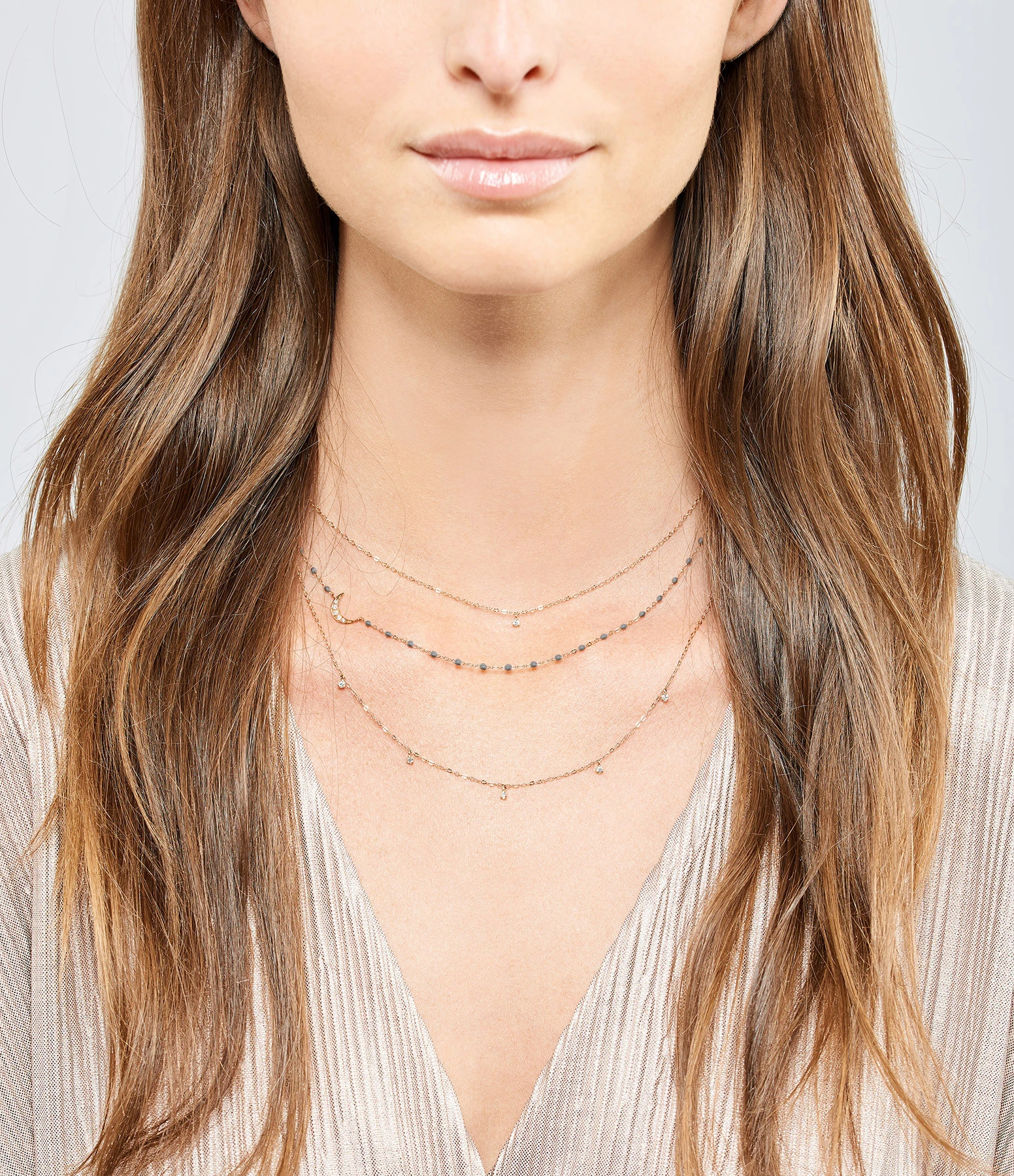 GIGI CLOZEAU Collier 1 Diamant Gigi Or 5 GIGI CLOZEAU Collier 1 Diamant Gigi Or – Image 5