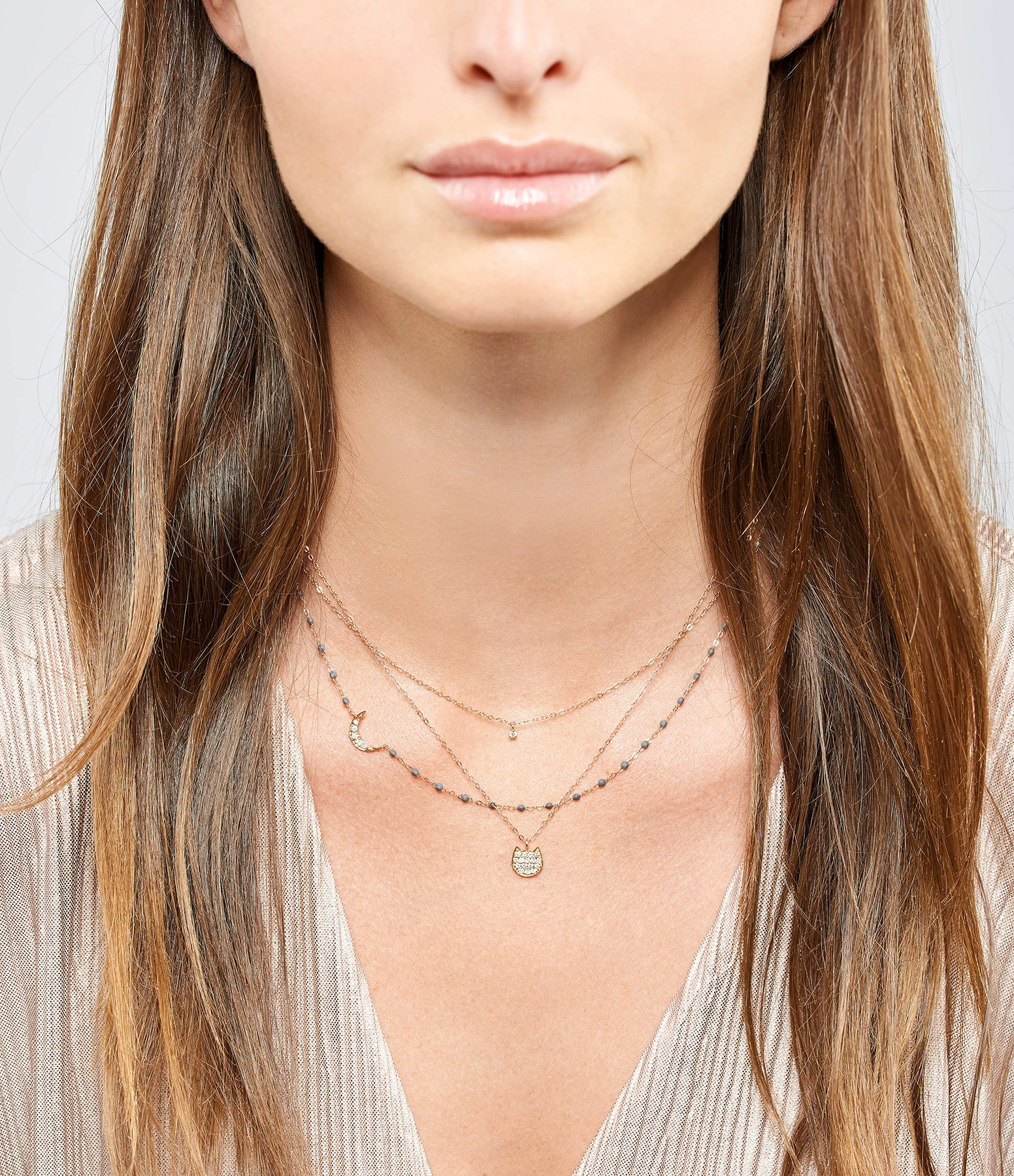 GIGI CLOZEAU Collier 1 Diamant Gigi Or 6 GIGI CLOZEAU Collier 1 Diamant Gigi Or – Image 6