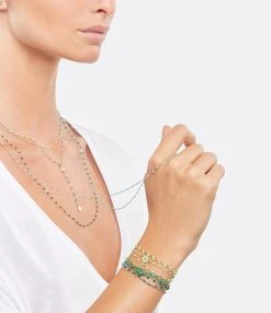 GIGI CLOZEAU Bracelet Cactus Perles Résine Vert Prairie Or Jaune 6 GIGI CLOZEAU Bracelet Cactus Perles Résine Vert Prairie Or Jaune -Shaker Jewels Magasin clozb look20200617 56