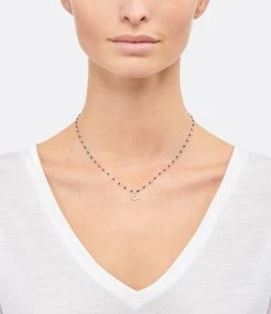 GIGI CLOZEAU Collier Résine L'Œil Du Pirate Diamants Or Rose -Shaker Jewels Magasin clozb look20201109 289