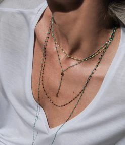 GIGI CLOZEAU Collier Chapelet Croix Or Diamants 16 GIGI CLOZEAU Collier Chapelet Croix Or Diamants -Shaker Jewels Magasin clozb look20201127 9764