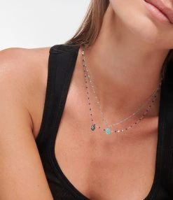 GIGI CLOZEAU Collier Poisson Ange Perles Résine Or Rose -Shaker Jewels Magasin clozb look20220602 143