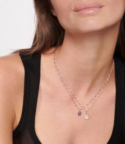 GIGI CLOZEAU Collier Rose Voyage Résine Or Rose -Shaker Jewels Magasin clozb look20221013 161