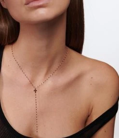 GIGI CLOZEAU Chapelet Mini Gigi Résine Croix Perlée Diamants Or Rose 5 GIGI CLOZEAU Chapelet Mini Gigi Résine Croix Perlée Diamants Or Rose -Shaker Jewels Magasin clozb look20221013 64