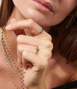 GIGI CLOZEAU Bague Perles Résine Or 13 GIGI CLOZEAU Bague Perles Résine Or -Shaker Jewels Magasin clozb look20221026 137