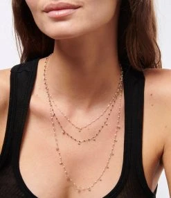 GIGI CLOZEAU Collier 1 Diamant Perles Résine Or Rose 18 GIGI CLOZEAU Collier 1 Diamant Perles Résine Or Rose -Shaker Jewels Magasin clozb look20221116 373