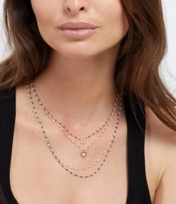 GIGI CLOZEAU Collier Cœur Dentelle Résine Or Rose 10 GIGI CLOZEAU Collier Cœur Dentelle Résine Or Rose -Shaker Jewels Magasin clozb look20230224 57