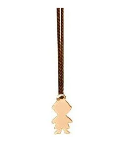 Ginette NY Collier Mini Boy Soie Or Rose