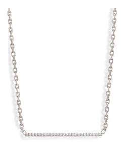 NAVA JOAILLERIE Collier Hash Barrette Diamants Or Blanc